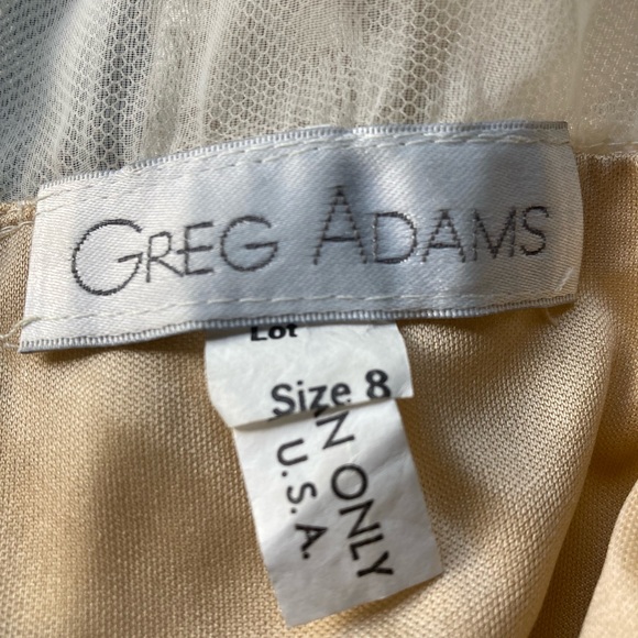 Vintage Greg Adams Lace n Sheer Wedding or Special Occasion Dress. - Picture 10 of 11